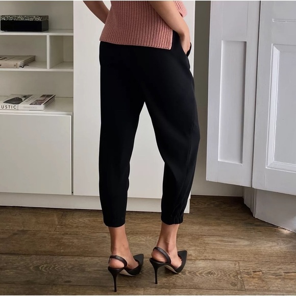 ARITZIA Babaton Black Dextor Mid Rise Ankle Trousers Tuxedo Pants size XS - Picture 8 of 16